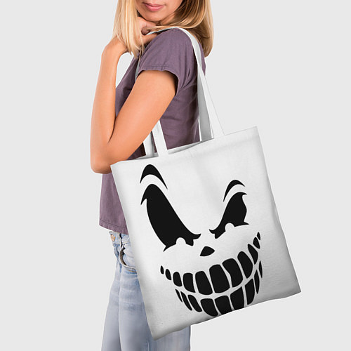 Сумка-шоппер The ghost is smiling / 3D-принт – фото 3