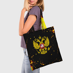 Сумка-шопер СССР жёлтые краски, цвет: 3D-принт — фото 2