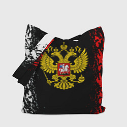 Сумка-шопер Россия герб краски, цвет: 3D-принт