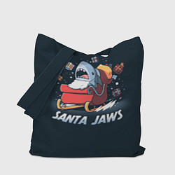 Сумка-шопер Santa Jaws, цвет: 3D-принт