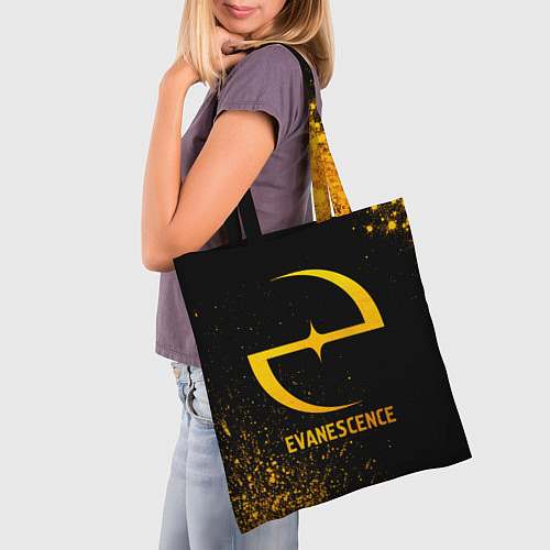 Сумка-шоппер Evanescence - gold gradient / 3D-принт – фото 3