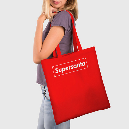 Сумка-шоппер Supersanta / 3D-принт – фото 3