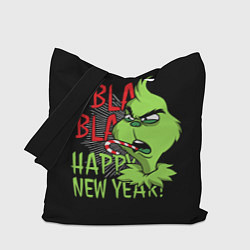 Сумка-шопер Grinch - happy New Year, цвет: 3D-принт