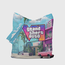 Сумка-шопер GTA 6 Vice city, цвет: 3D-принт