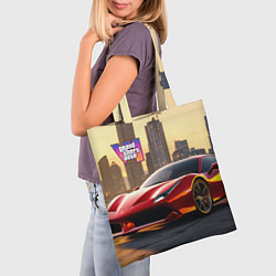 Сумка-шопер GTA 6 Vice city, цвет: 3D-принт — фото 2