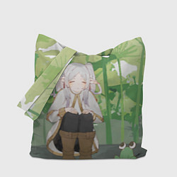 Сумка-шопер Sousou no Frieren Фрирен Frog, цвет: 3D-принт