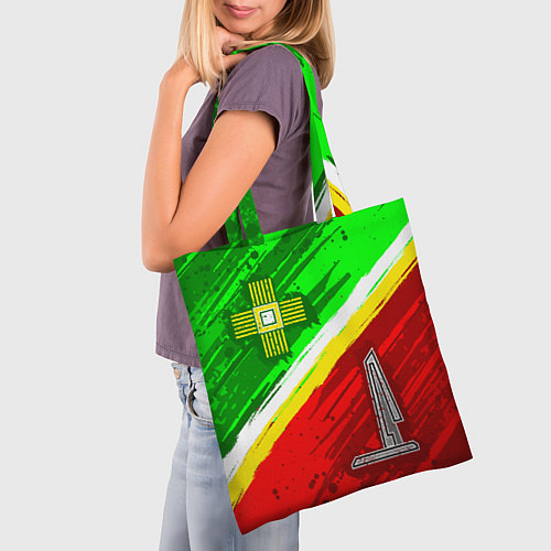 Сумка-шоппер Флаг Зеленограадского АО / 3D-принт – фото 3