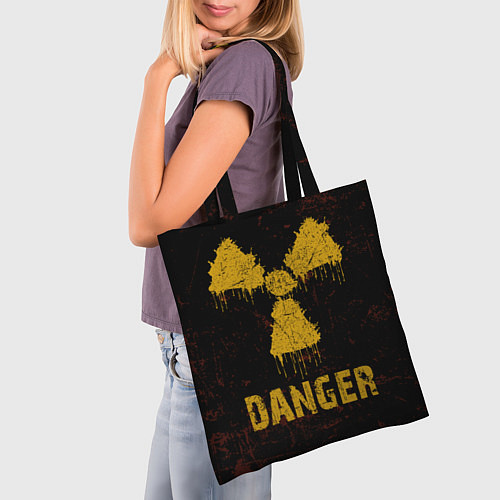 Сумка-шоппер Опасный человек радиация / 3D-принт – фото 3