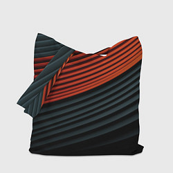 Сумка-шопер Рифленая абстракция, цвет: 3D-принт