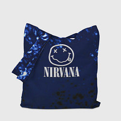 Сумка-шопер Nirvana рок краски, цвет: 3D-принт