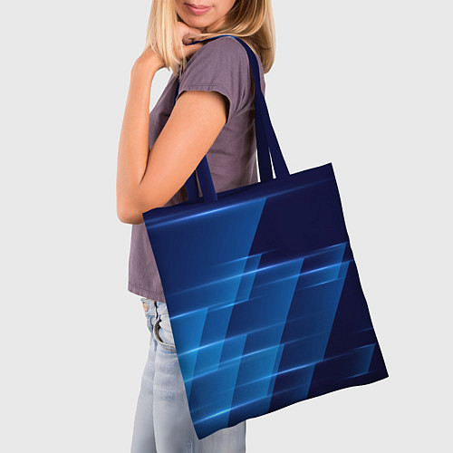 Сумка-шоппер Blue background / 3D-принт – фото 3
