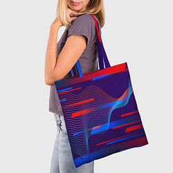 Сумка-шопер Abstraction colored, цвет: 3D-принт — фото 2