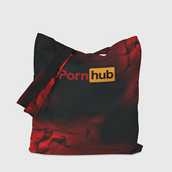 Сумка-шопер Porn hub fire, цвет: 3D-принт