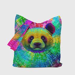 Сумка-шопер Цветная панда, цвет: 3D-принт