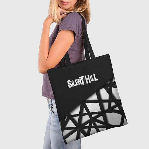 Сумка-шоппер Silent Hill геометрия / 3D-принт – фото 3
