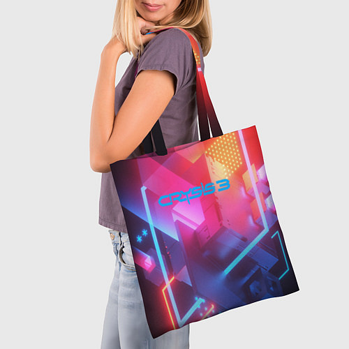 Сумка-шоппер Crysis текстура брони / 3D-принт – фото 3