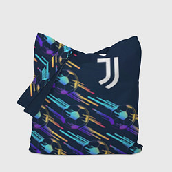 Сумка-шопер Juventus градиентные мячи, цвет: 3D-принт