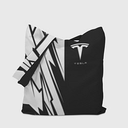 Сумка-шопер Tesla - carbon texture, цвет: 3D-принт