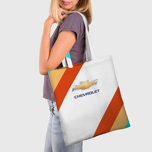 Сумка-шоппер Chevrolet line / 3D-принт – фото 3