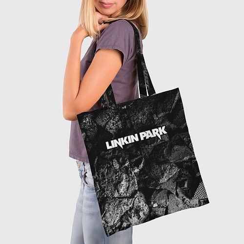 Сумка-шоппер Linkin Park black graphite / 3D-принт – фото 3