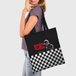 Сумка-шопер Макс Ферстаппен гонщик, цвет: 3D-принт — фото 2