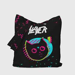 Сумка-шопер Slayer - rock star cat, цвет: 3D-принт