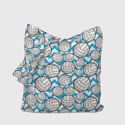 Сумка-шопер Мячи волейбольные паттерн, цвет: 3D-принт