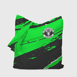 Сумка-шопер Manchester United sport green, цвет: 3D-принт