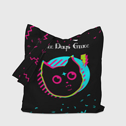 Сумка-шопер Three Days Grace - rock star cat, цвет: 3D-принт