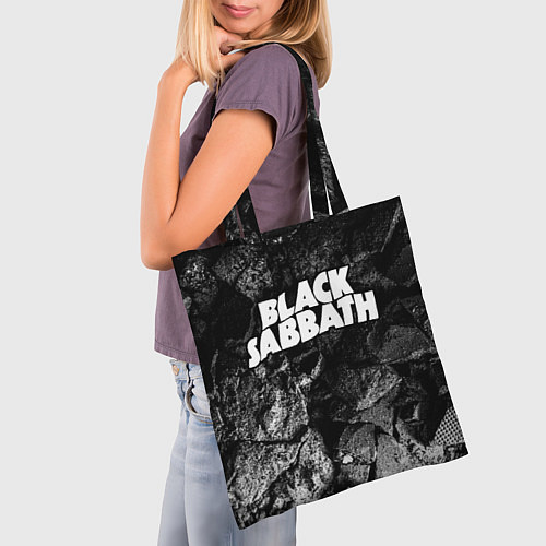 Сумка-шоппер Black Sabbath black graphite / 3D-принт – фото 3