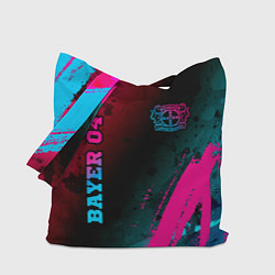 Сумка-шопер Bayer 04 - neon gradient вертикально, цвет: 3D-принт