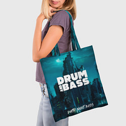 Сумка-шопер Dnb night, цвет: 3D-принт — фото 2
