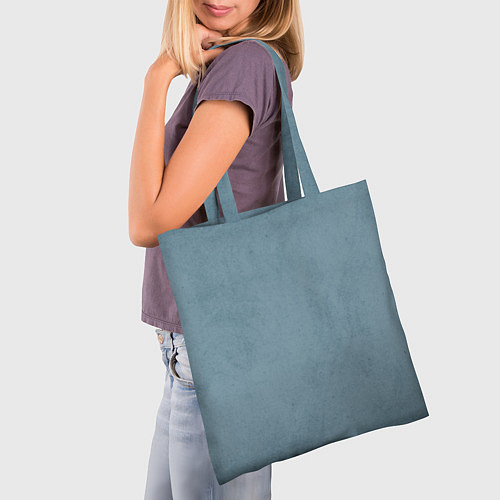 Сумка-шоппер Бирюзовый флёр / 3D-принт – фото 3