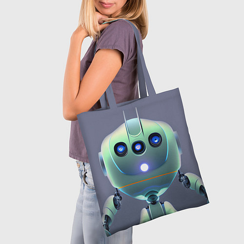 Сумка-шоппер Робот человекоподобный / 3D-принт – фото 3