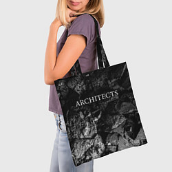 Сумка-шопер Architects black graphite, цвет: 3D-принт — фото 2