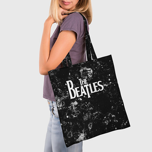 Сумка-шоппер The Beatles black ice / 3D-принт – фото 3