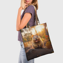 Сумка-шопер Квокка радуется, цвет: 3D-принт — фото 2