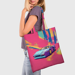 Сумка-шопер Sports cars, цвет: 3D-принт — фото 2