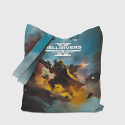 Сумка-шопер Helldivers 2 art for the game, цвет: 3D-принт