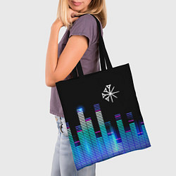 Сумка-шопер Nightwish эквалайзер, цвет: 3D-принт — фото 2