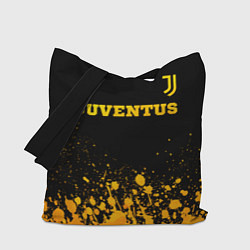 Сумка-шопер Juventus - gold gradient посередине, цвет: 3D-принт