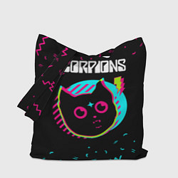 Сумка-шопер Scorpions - rock star cat, цвет: 3D-принт