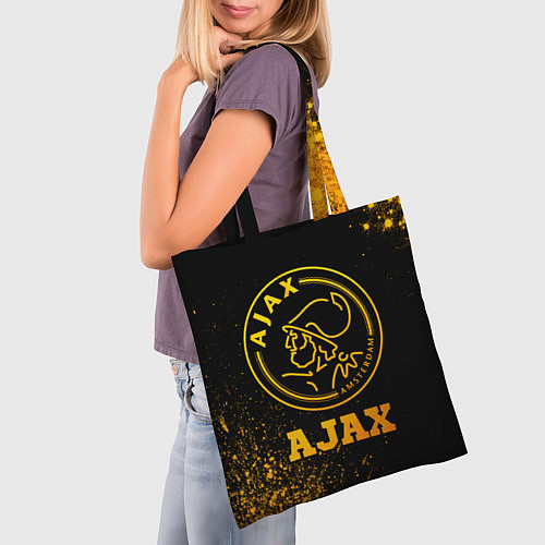 Сумка-шоппер Ajax - gold gradient / 3D-принт – фото 3