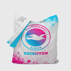 Сумка-шопер Brighton neon gradient style, цвет: 3D-принт