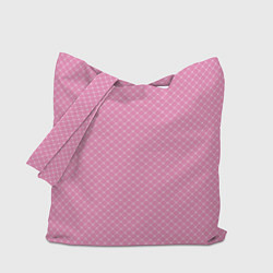 Сумка-шопер Розовый паттерн сеточка, цвет: 3D-принт