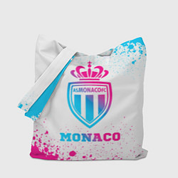 Сумка-шопер Monaco neon gradient style, цвет: 3D-принт