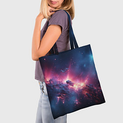 Сумка-шопер Взрыв в космосе, цвет: 3D-принт — фото 2