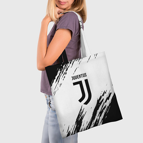 Сумка-шоппер Juventus краски / 3D-принт – фото 3
