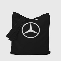 Сумка-шопер Mercedes benz logo white, цвет: 3D-принт