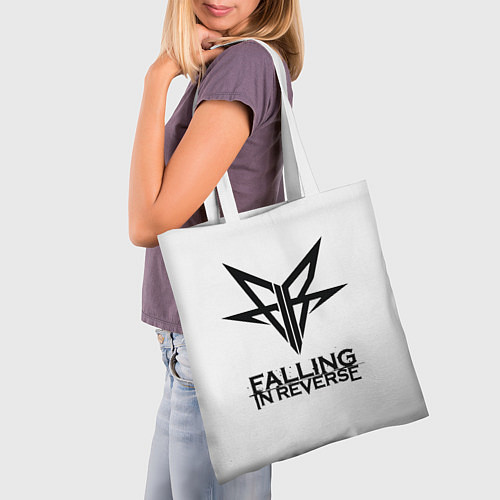 Сумка-шоппер Falling in Reverse band logo / 3D-принт – фото 3